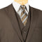 Morgan Collection - Regular Fit 3 Piece Suit 2 Button Brown