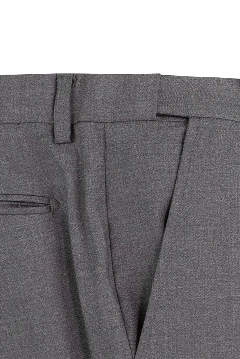 Men's Charcoal Adjustable Waist Two Piece Suit