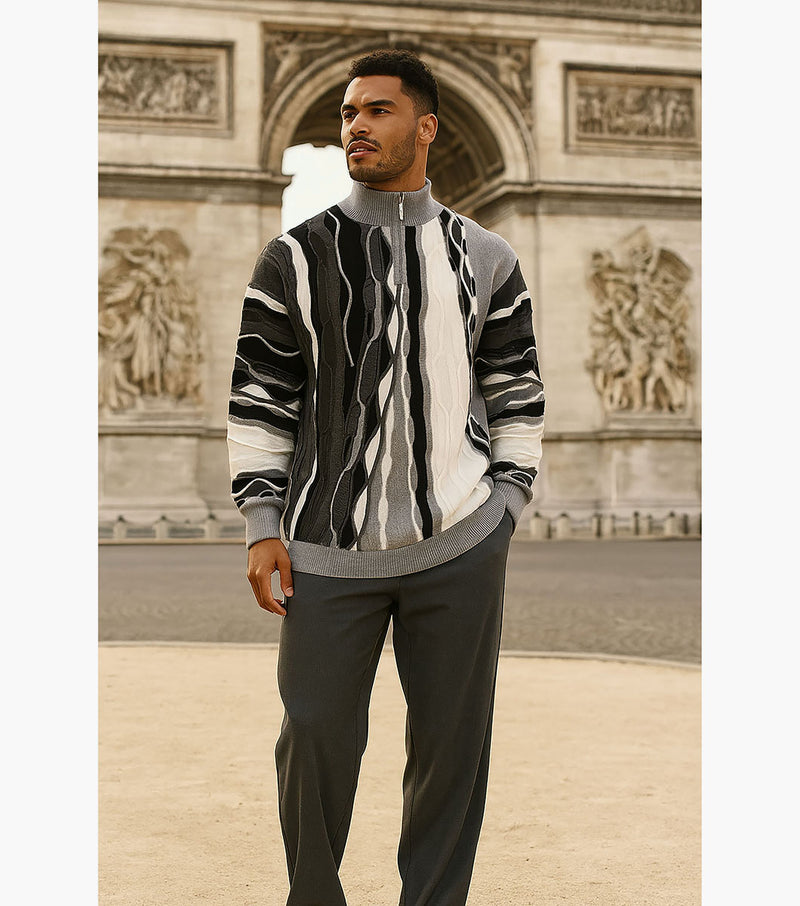 CONRAD Quarter Zip Sweater