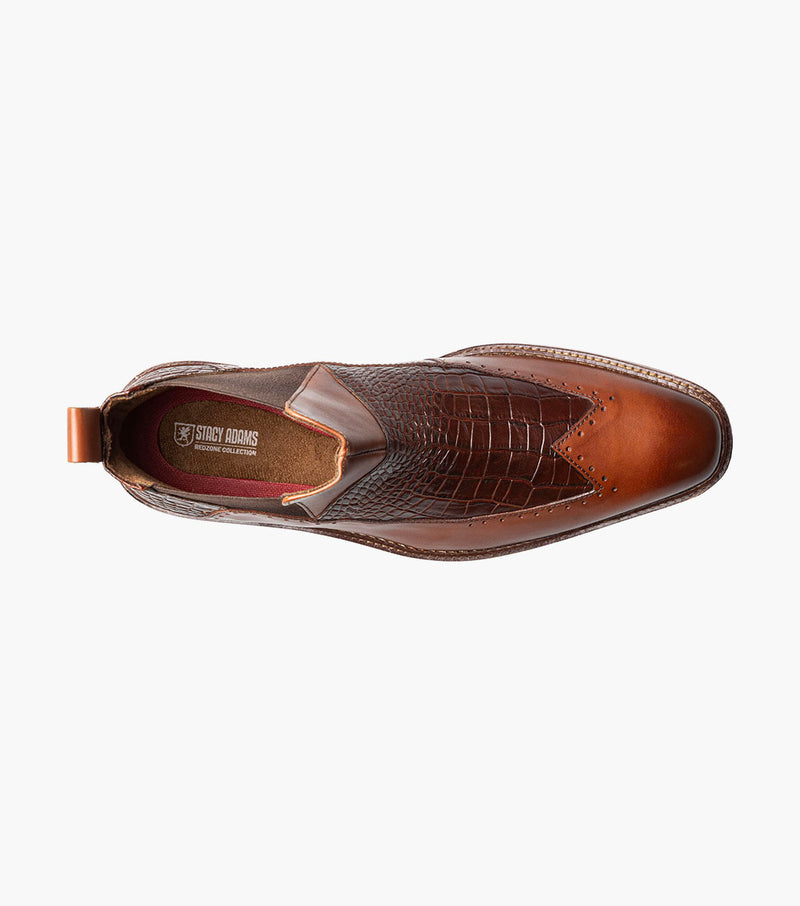Stacy Adams Garza Wingtip Chelsea Boot by Stacy Adams Shoes