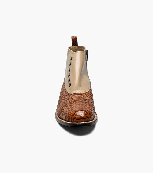 Stacy Adams Madison Spectator Spat Cap Toe Demi Boot by Stacy Adams Shoes