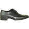 Bravo Mens Classic Square Pointy Toe Dress Shoe in Black