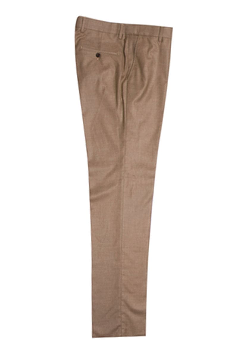 Mens Stacy Adams Suit - Stacy Adams Suit Men's Sharkskin Suit - Taupe, One Button Peak Lapel Vested