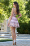 Adora Design 1056 Glitter Corset Tiered Short Homecoming Dress