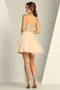 Adora Design 1059 Short Tulle Corset Layered A-Line Prom Dress