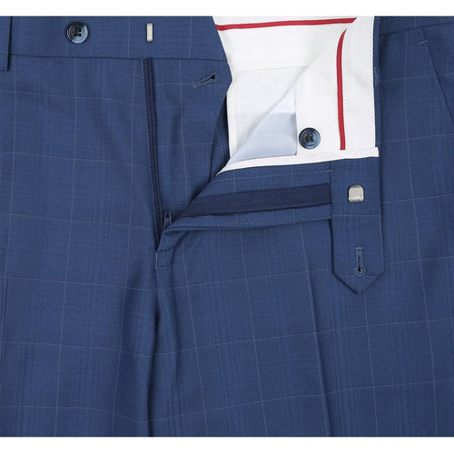 291-20 Men's Slim Fit 2-Piece Single Breasted Check Dress Suit