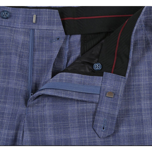 293-24 Men's Slim Fit Checked Suits
