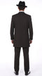 Menâs Black Pinstripe Zoot Suit â 3-Piece Gangster, Formal Suit 1920s Pimp Suit