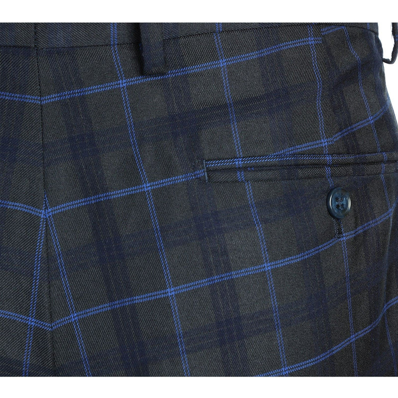 293-27 Men's Classic Fit Checked Suits