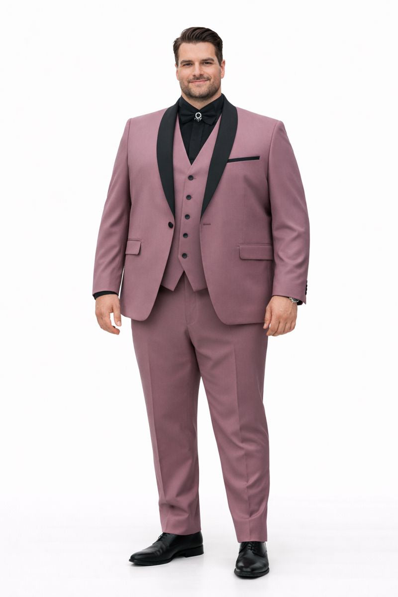 Blush & Black Designer Men’s Suit | Premium Two-Tone Formal Wear