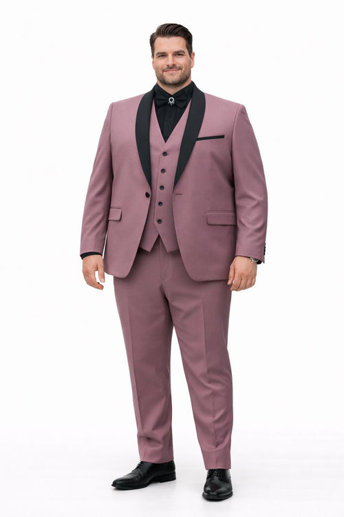 Blush & Black Designer Men’s Suit | Premium Two-Tone Formal Wear