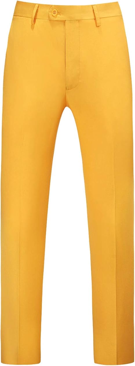Mens Dress Pants Front Flat Fit Casual Pants