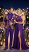 Menâs Purple and Gold Sequin Suit with Pants â Luxury Prom, Wedding and Party Blazer