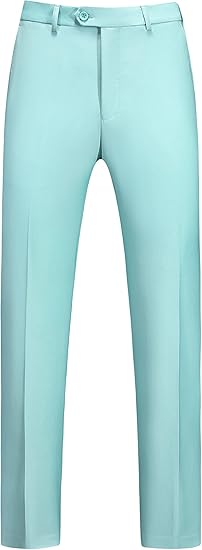 Mens Dress Pants Front Flat Fit Casual Pants