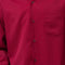 Burgundy 2-Piece Solid Long Sleeve Walking Suit