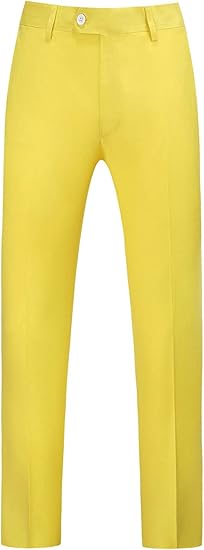 Mens Dress Pants Front Flat Fit Casual Pants