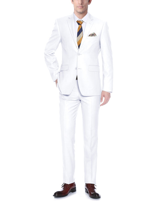 201-6 Men's 2-Piece Single Breasted Notch Lapel Suit