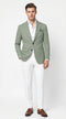 Men’s Sage Green Blazer – Two Button Notch Lapel Formal Jacket for Wedding, Summer and Party Wear in Light Green Sport Jacket