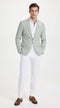 Mens Sage Green Seersucker Blazer â Lightweight Striped Summer Sport Coat Casual Smart Formal Jacket