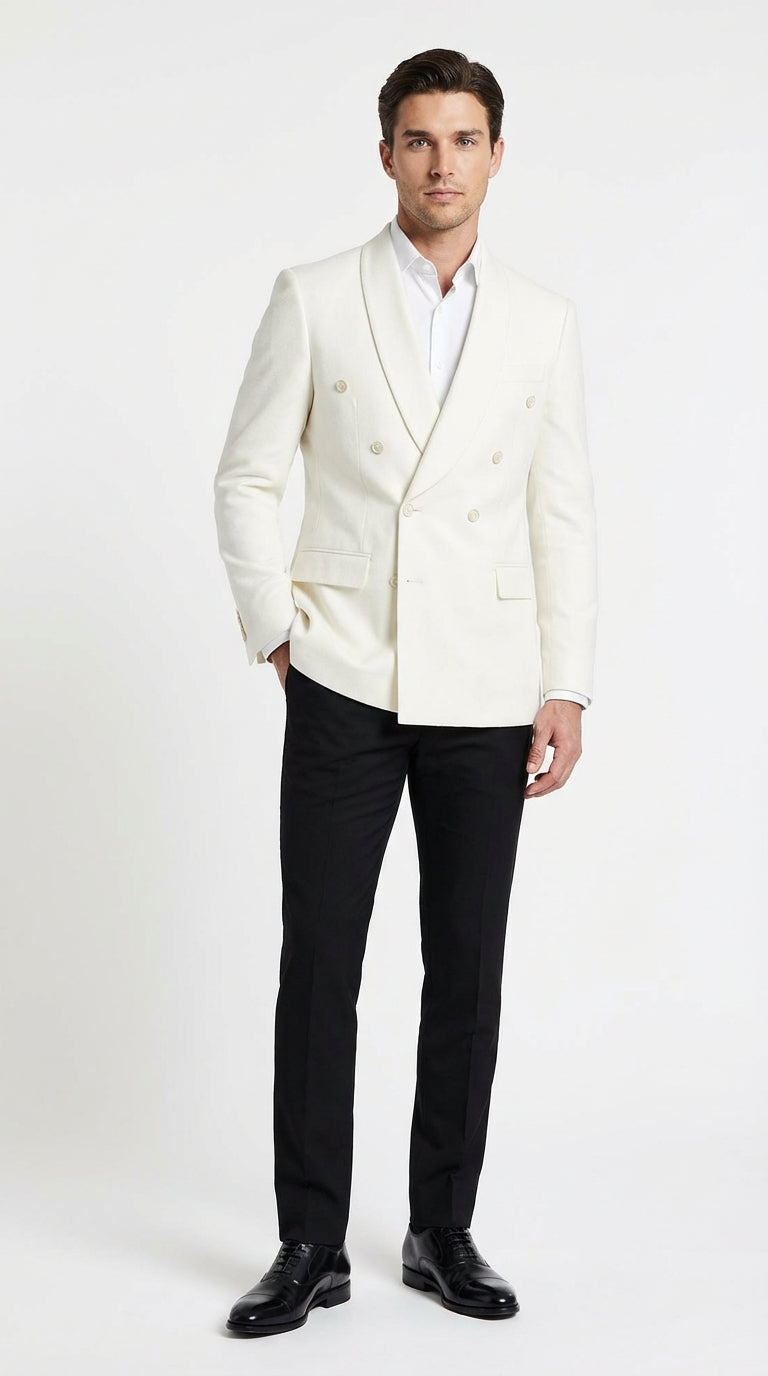 mens cream dress jacket Ivory Dinner Blazer – Elegant Ivory Off White Formal Blazer Wedding Tuxedo Jacket Evening Wear Color:light champagne 58144 The Perfect Summer Caftan Coat pant HANKIE (Any Color) Shawl