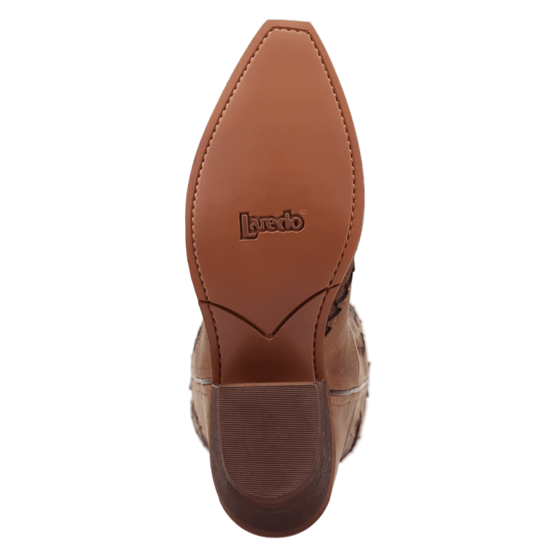 Laredo Coyote Creek Wide Calf Leather Boot - Rich Brown