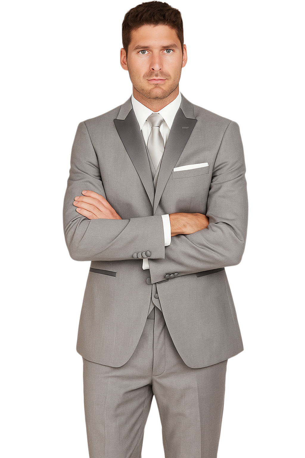 Arlan 2pc Tuxedo by Giorgio Fiorelli Black, Blue, or L Grey