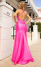 Jessica Angel JA2348 Sleeveless Ruched Train Slit Prom Formal Jersey Dress