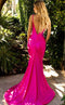 Jessica Angel JA2375 Sweetheart Spaghetti Strap Fitted V-Back Jersey Dress