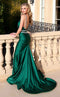 Jessica Angel JA2459 V-Neck Spaghetti Strap Mermaid Open Back Prom Jersey Dress