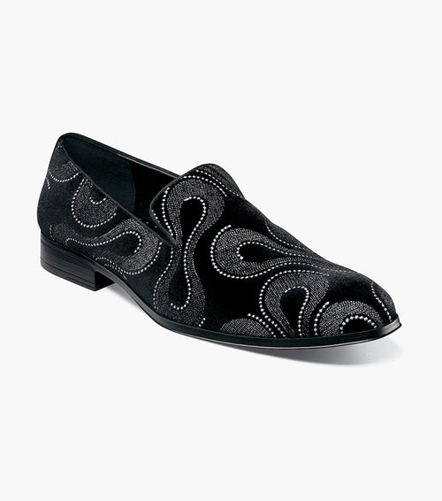 Stacy Adams Swainson Plain Toe Embroidered Slip On by Stacy Adams Shoes