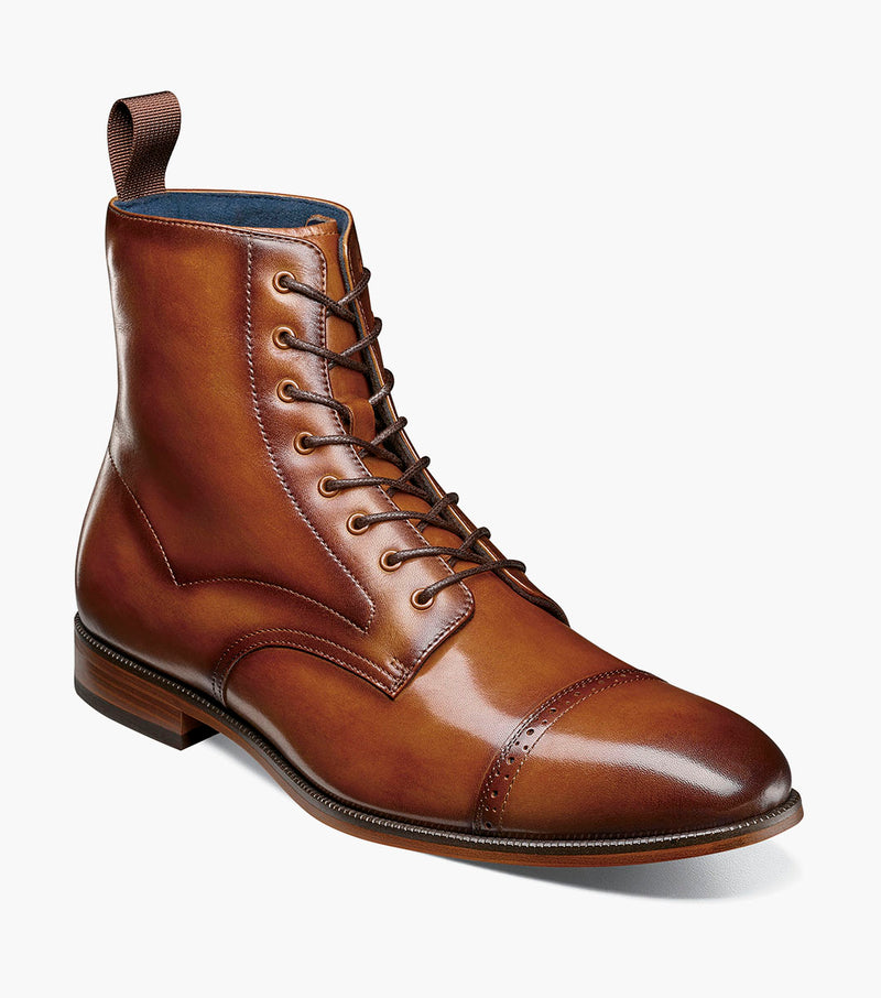 Stacy Adams Henry Cap Toe Lace Up Boot by Stacy Adams Shoes