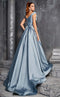 Fouad Sarkis 2629 Mint Off-Shoulder Pleated Ball Gown by MNM Couture