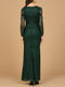 Lara 28888 Long Sleeve Beaded Maxi Mother of the Bride Gown