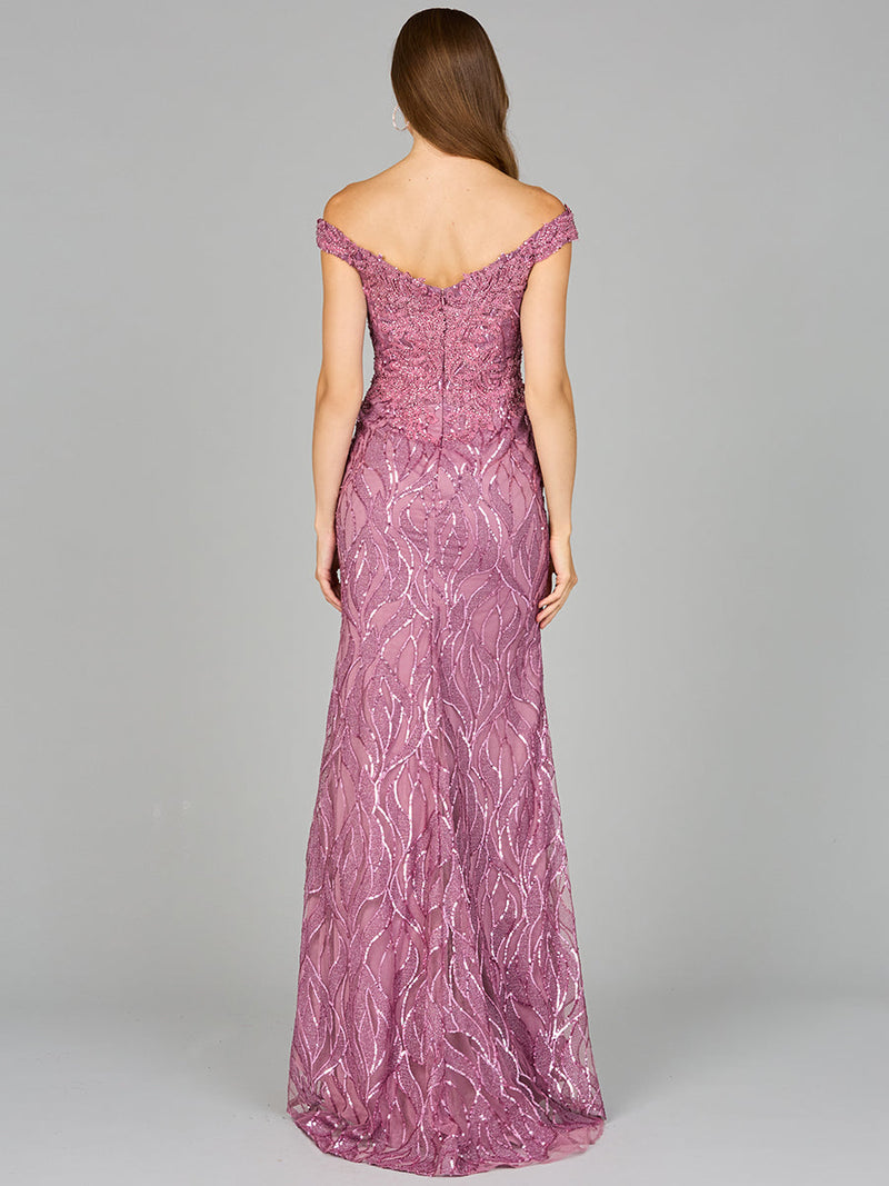 Off Shoulder, Mermaid Lace Gown