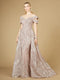 Off Shoulder Mermaid Lace Gown with Overskirt