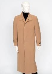 Mens Floor Length Coat Carmel Coat - AlbertoNardoniStore