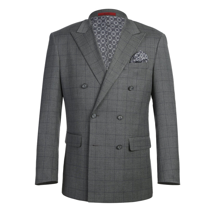293-44 Men's Double-Breasted New Slim Fit Suits