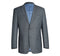 293-5 Men's Two Piece Classic Fit Windowpane Check Dress Suit