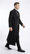 Menâs Matrix Neo Inspired Black Wool Duster Coat â Long Gothic Victorian Full Length Overcoat