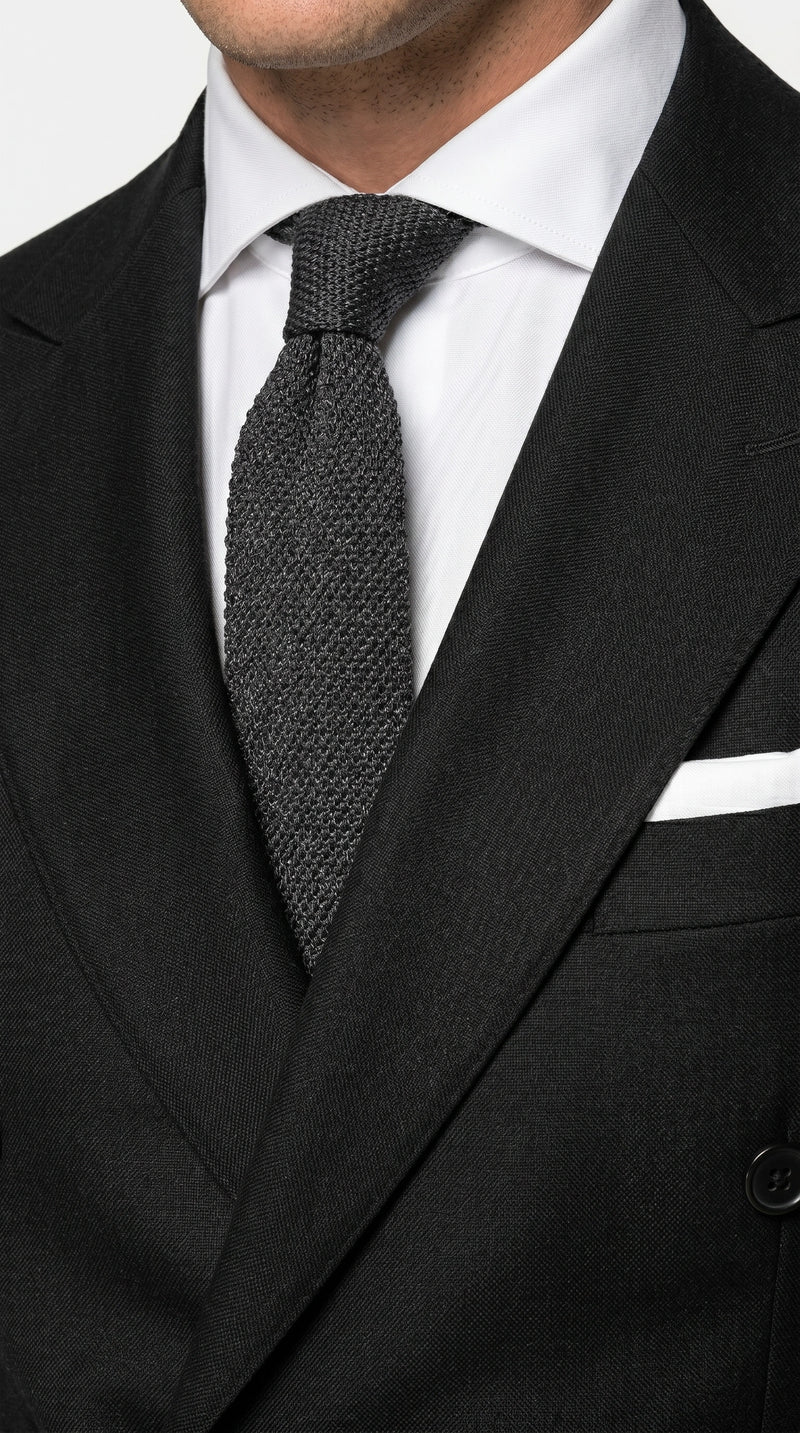 Men’s Black Double Breasted Blazer, Formal Wedding Business Casual Sport Coat Jacket