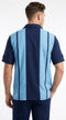 Menâs Navy and Sky Blue Walking Suit â 2-Piece Short Sleeve Casual Leisure Outfit