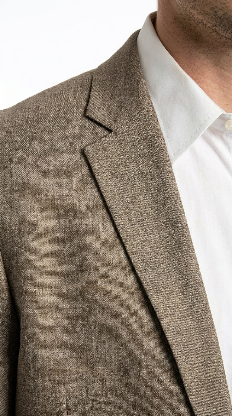 Men’s Dark Tan Taupe Light Brown Western Cowboy Blazer – Classic Country Style Jacket for Wedding, Casual Country Jacket Textured