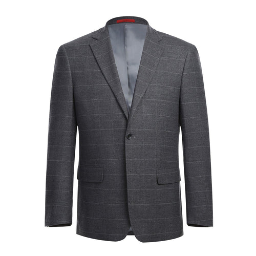 293-31 Men's Slim Fit Checked Suits