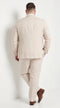 Menâs Big and Tall Beige Linen Suit â Summer Wedding and Formal 2-Piece Suit