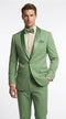 Mens Sage Green Wedding Tuxedo, Shawl Lapel Formal Groom Prom Tuxedo Suit