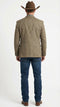 Men’s Brown Taupe Western Blazer Jacket – Classic Cowboy Style Sport Coat for Wedding