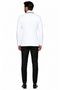 3-Piece Tailored Fit Wool Suit with Bow Tie and Flat Front Pants - White