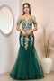 Adora Design 3156 Off Shoulder Glitter Applique Mermaid Prom Dress