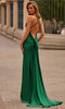La Femme 33193 Cowl Neckline Ruched Jersey Gown