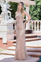 Adora Design 3340 Strapless Sequin Lace-Up Fitted Long Prom Dress